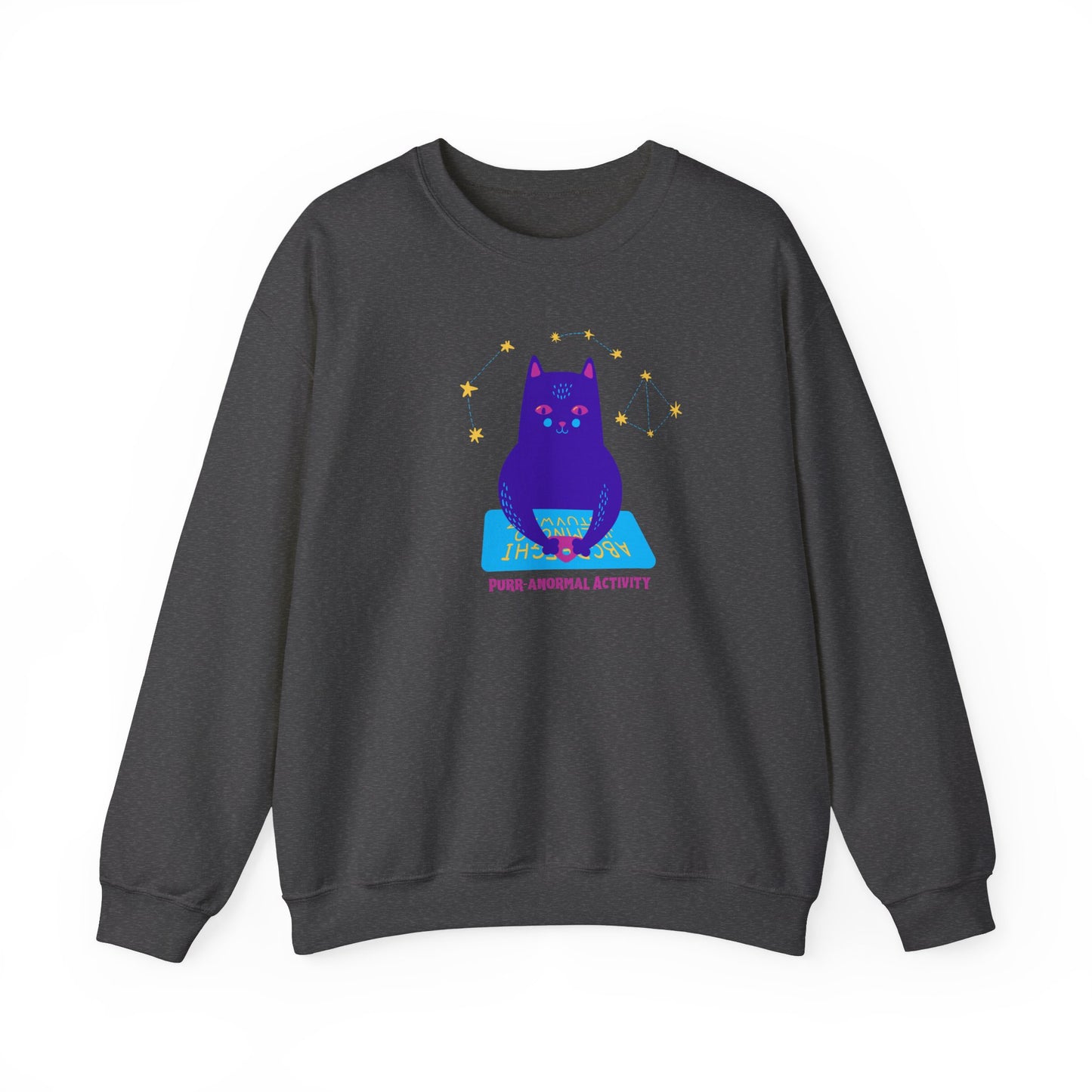 Halloween Cat Ouija Board Limited Edition Sweatshirt, Unique Handcrafted Funny Halloween Designed Sweatshirt, Birthday or Christmas Gift