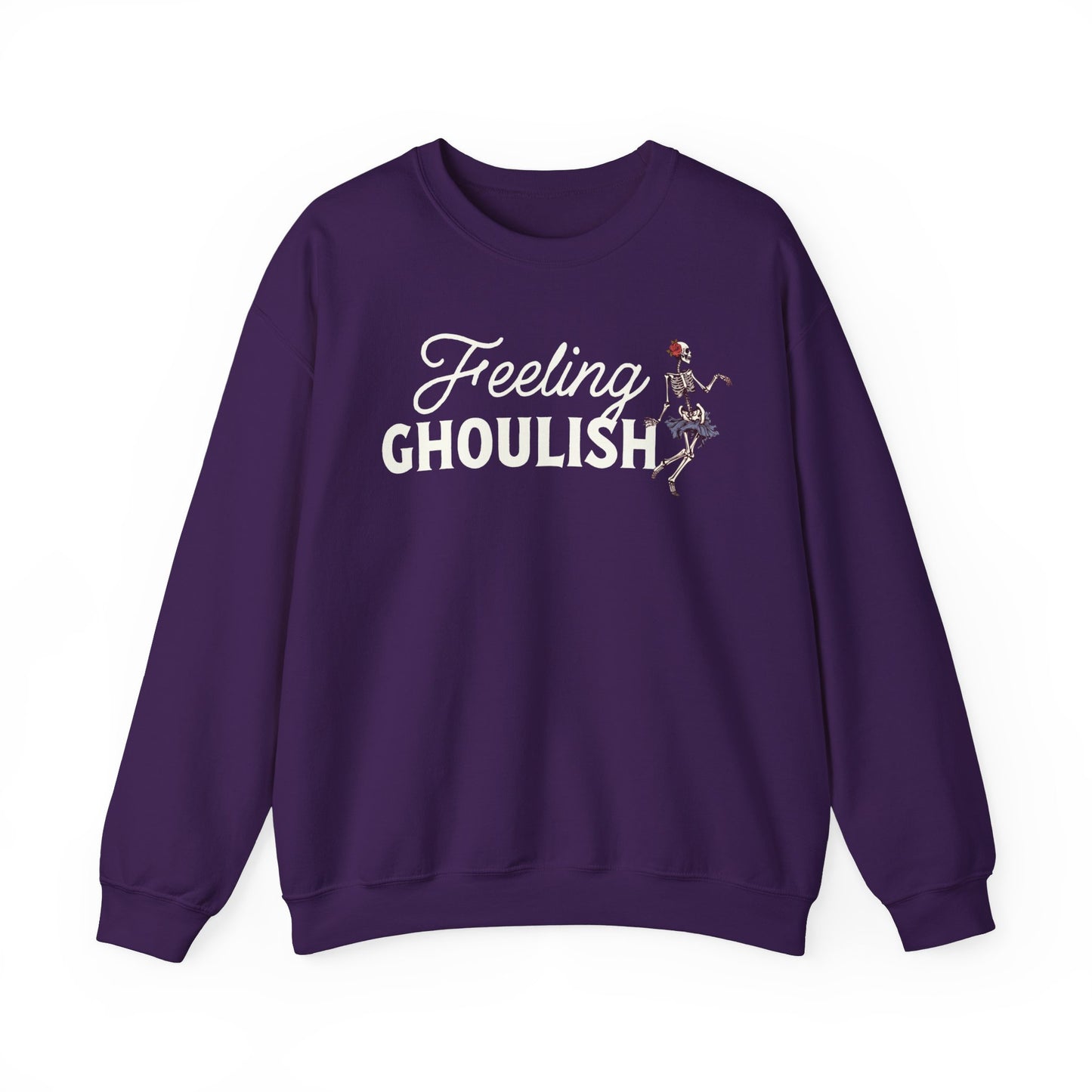 Limited Edition Feeling Ghoulish Halloween Sweatshirt, Skeleton Sweatshirt for Halloween, Unisex Halloween Sweatshirt, Halloween Gift