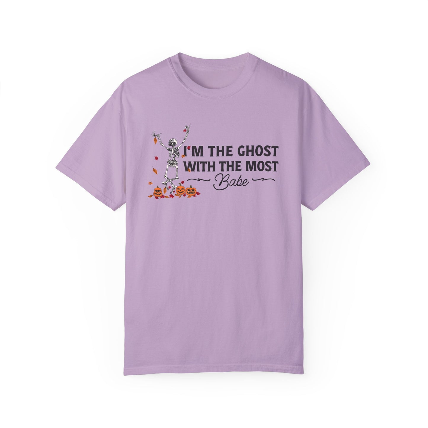 I'm Ghost with the Most Babe Shirt, Skeleton Halloween Comfort Colors Shirt, Retro Beetlejuice Betelgeuse T-Shirt, 80's Halloween Gift