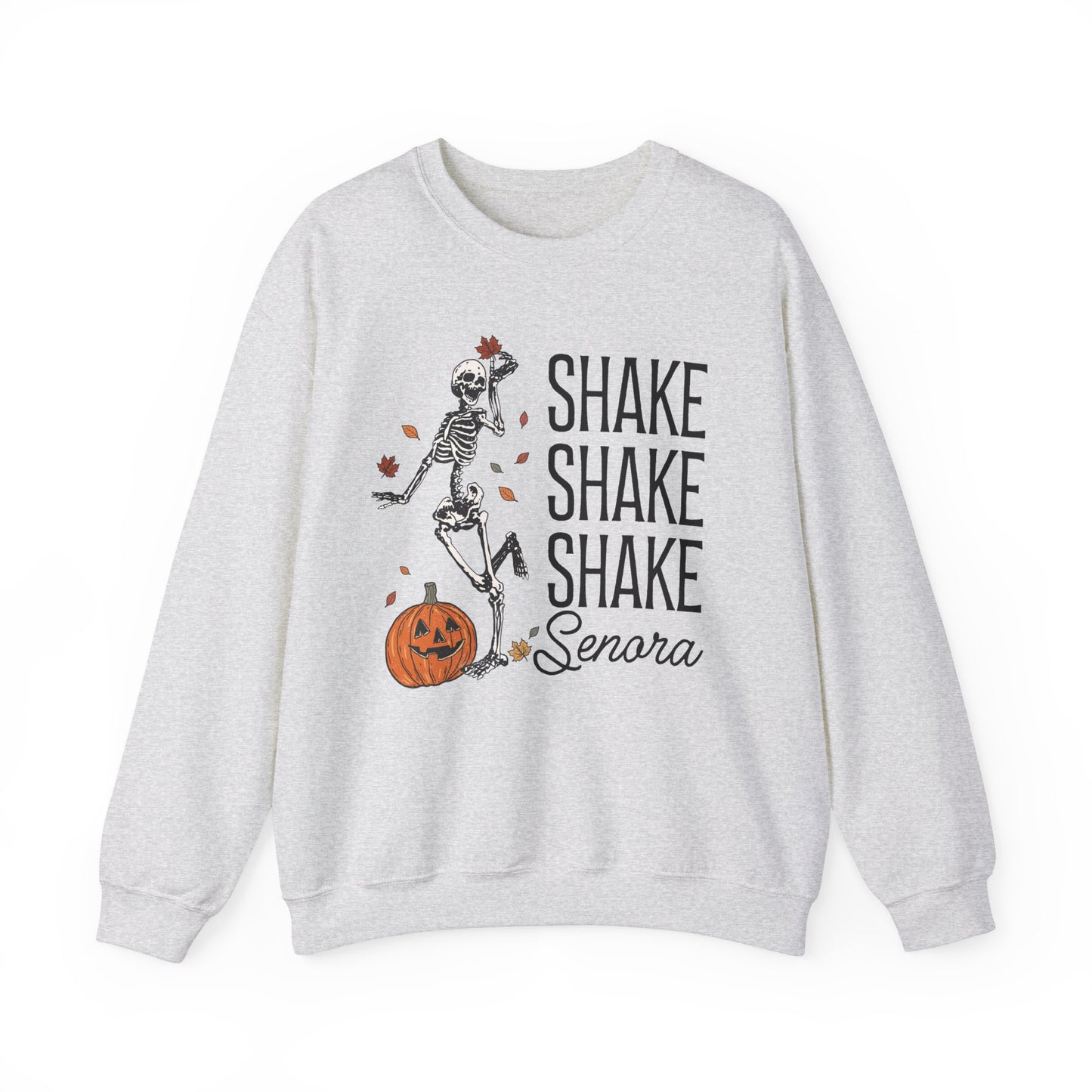 Shake Shake Shake Senora Sweatshirt, Skeleton Halloween Soft Sweatshirt, Retro Beetlejuice Betelgeuse Sweatshirt, Vintage Halloween Gift