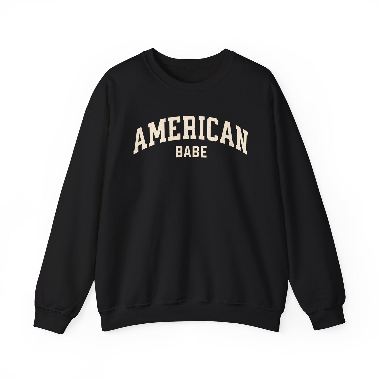 American Babe Gildan 18000 Sweatshirt, Red White and Blue, America Crew,  Americana Crew Sweatshirt,  Collegiate Style Sweatshirt