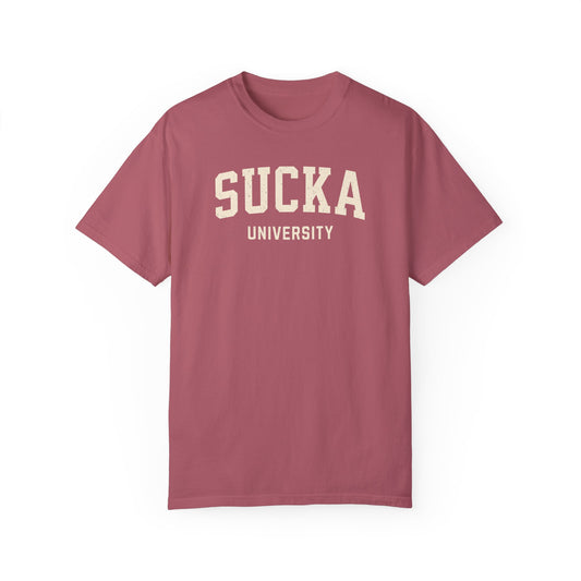 SUCKA University Retro Shirt Comfort Colors®, 80's Retro Shirt, 80s Sucka Slang, Vintage Sayings, 80's Slang Yuppy, Retro 70s, Funny Slang