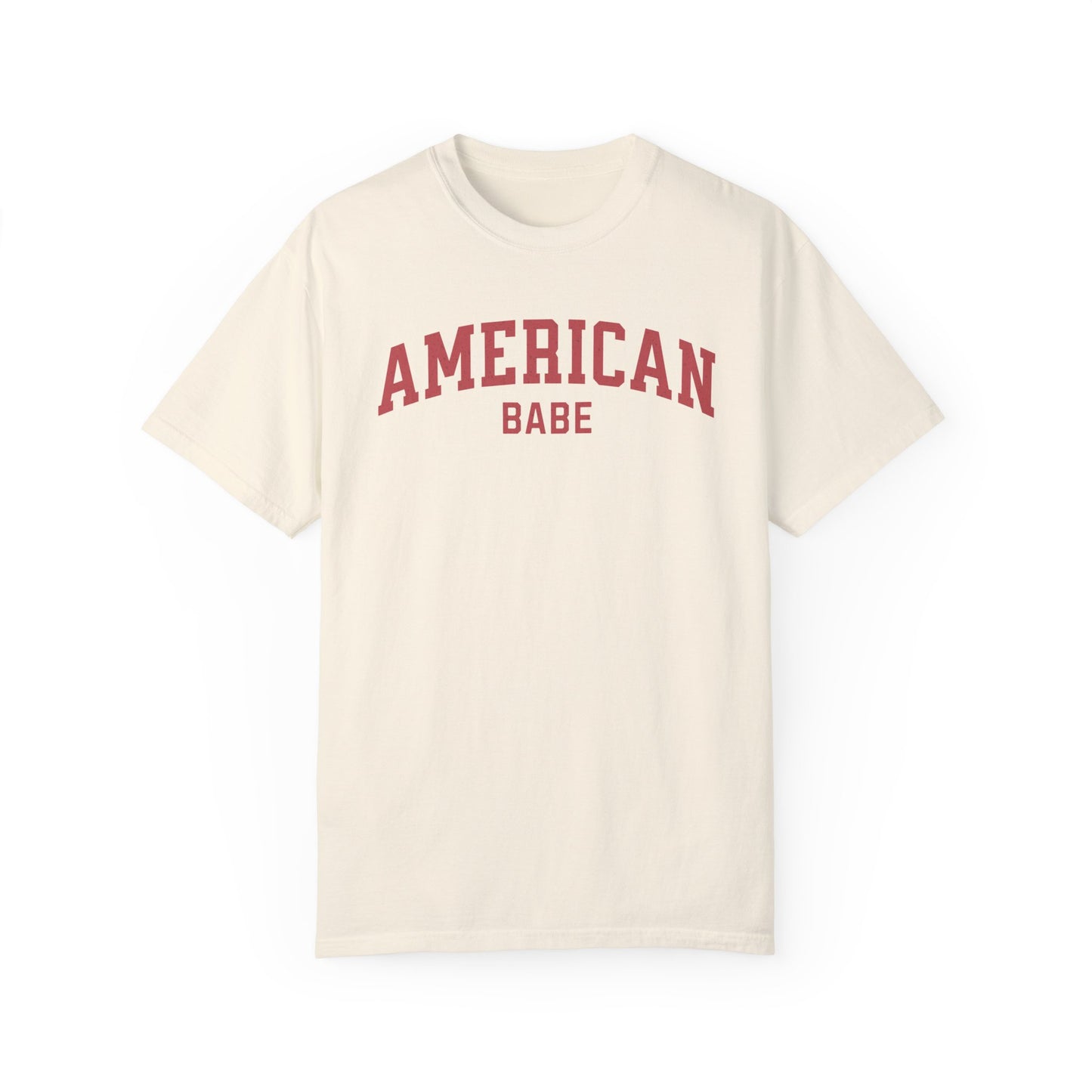 American Babe Summer Comfort Colors® t-shirt, Red White and Blue, America Tee,  American Patriotic Shirt, Collegiate Style Shirt