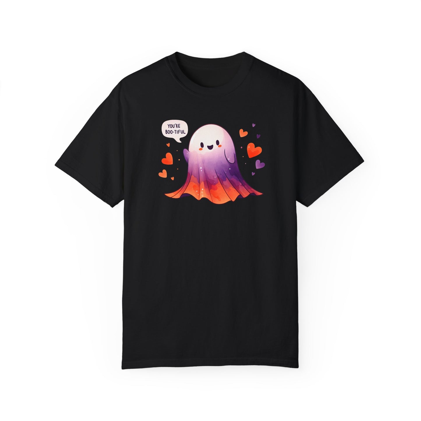 Limited Edition Comfort Ghost Halloween Boo-tiful T-shirt, Larger Graphic, Premium Handcrafted Halloween Shirt , Funny Premium Crafted Shirt