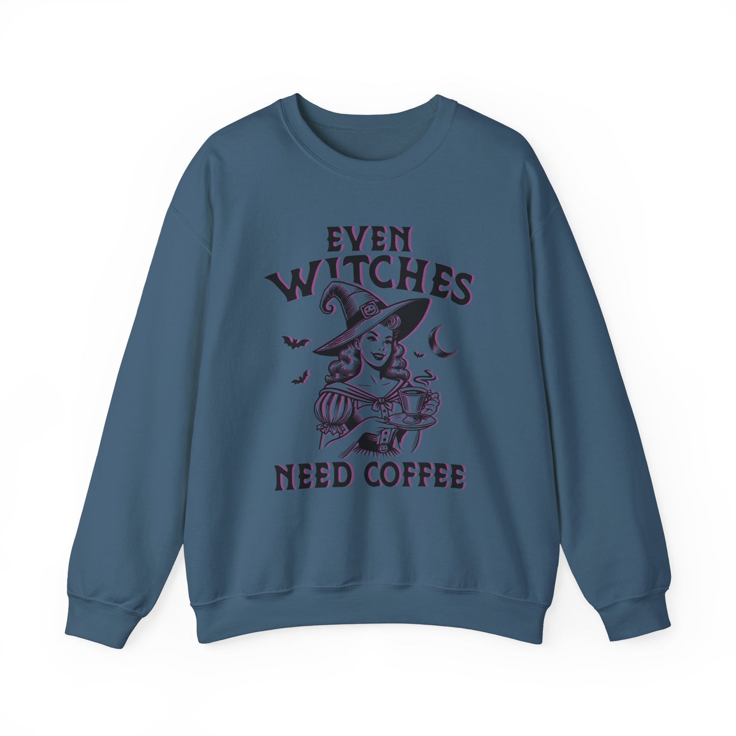 Limited Edition Witches Need Coffee Halloween Sweatshirt, Fall Vibes Sweatshirt for Halloween, Unisex Halloween Sweatshirt, Halloween Gift