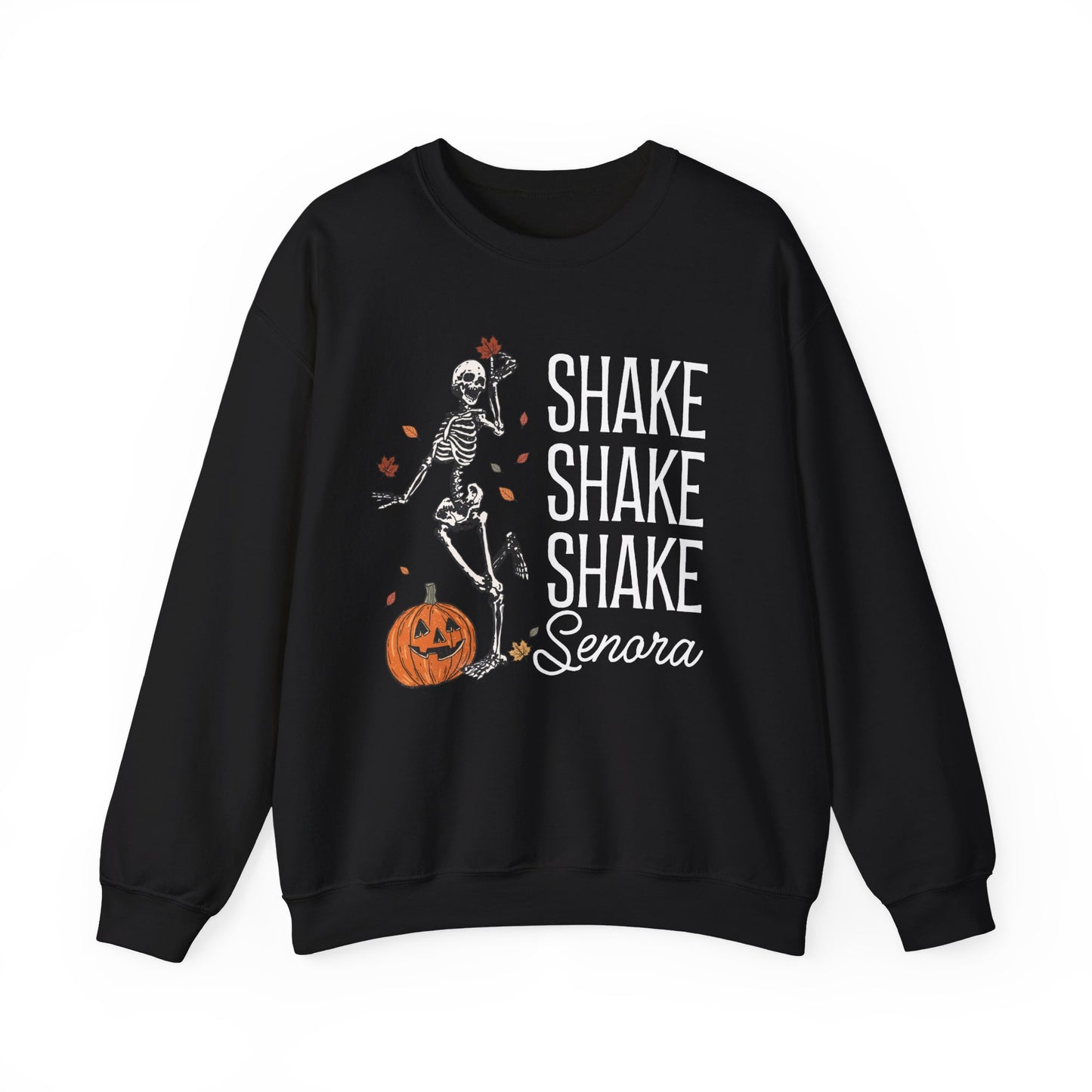 Shake Shake Shake Senora Sweatshirt, Skeleton Halloween Soft Sweatshirt, Retro Beetlejuice Betelgeuse Sweatshirt, Vintage Halloween Gift