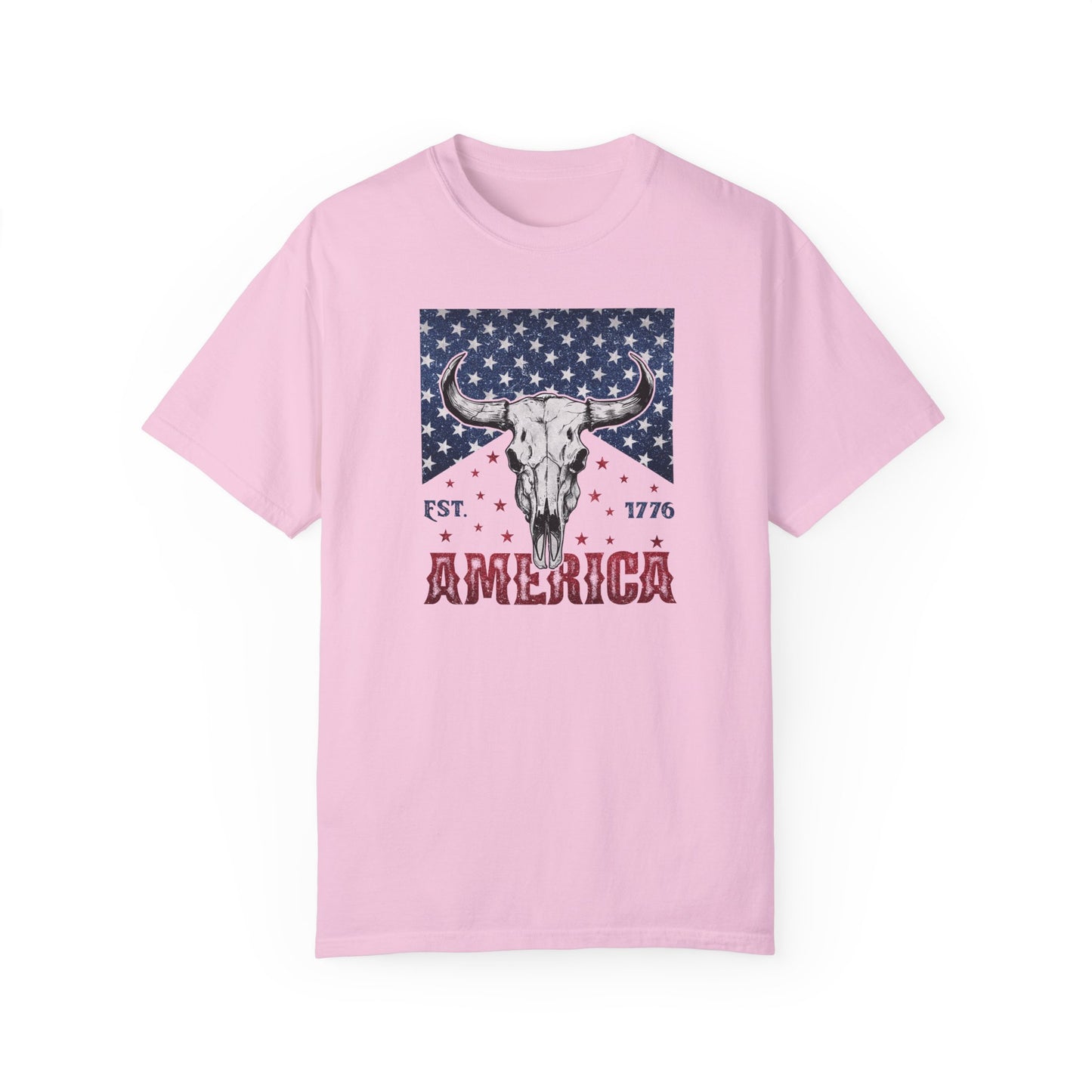 American Western Comfort Colors T-shirt, Red White and Blue, America Tee, Comfort Colors®, 4th of July, Patriotic T-Shirt,