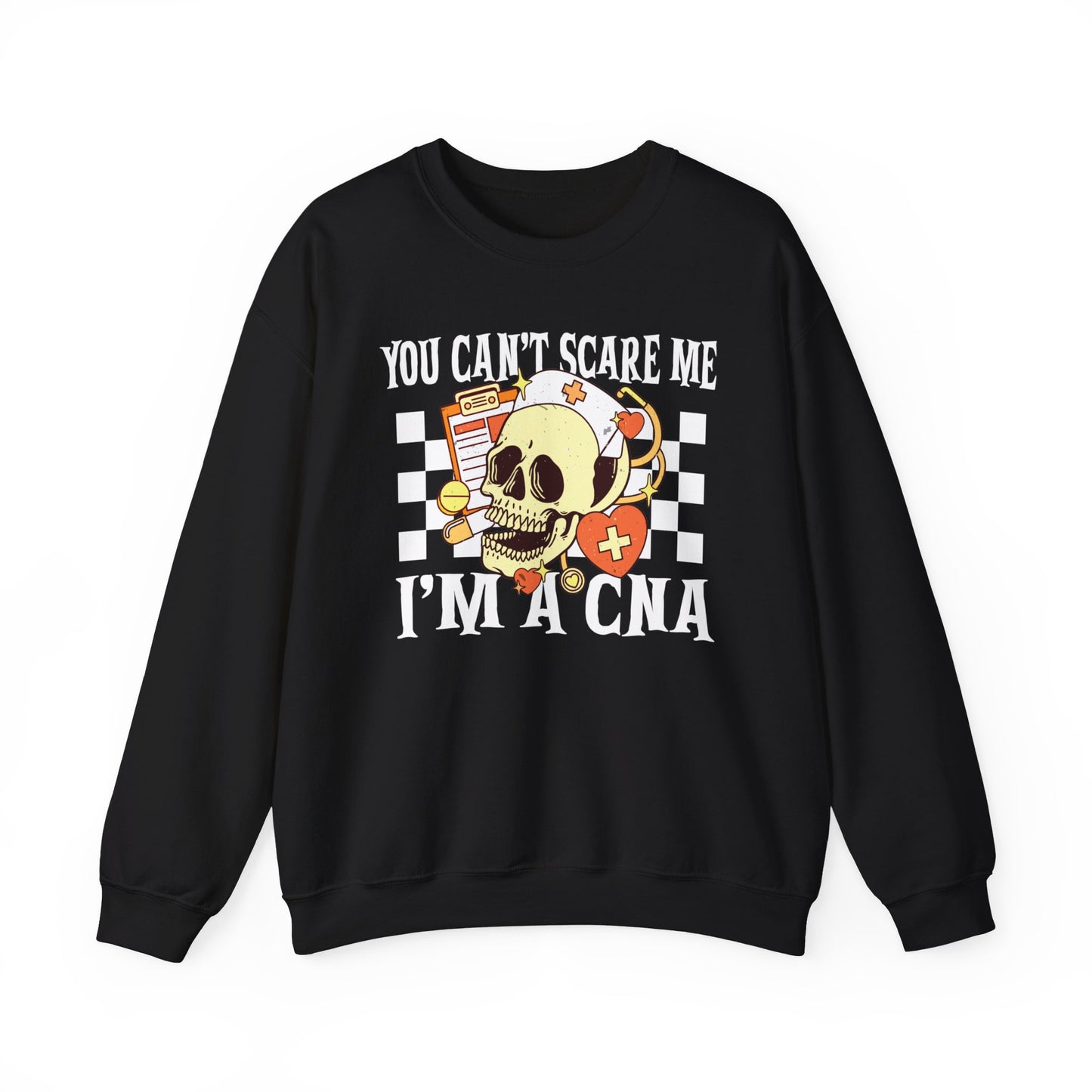 You Can't Scare Me I'm a CNA Halloween Sweatshirt, Limited Edition Halloween Nurse CNA Sweatshirt, Nurse Gift, Halloween Party