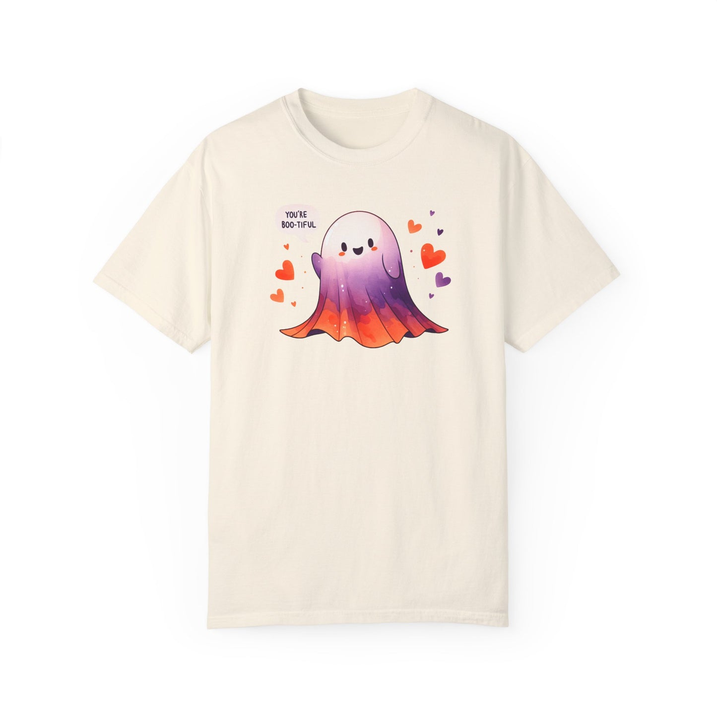 Limited Edition Comfort Ghost Halloween Boo-tiful T-shirt, Larger Graphic, Premium Handcrafted Halloween Shirt , Funny Premium Crafted Shirt