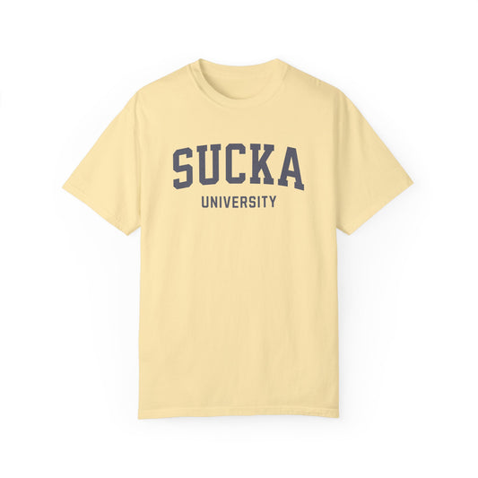 SUCKA University Retro Shirt Comfort Colors®, 80's Retro Shirt, Sucka 80's Slang,  Vintage Sayings, 1980's, Retro Vibes, Funny Nostalgia