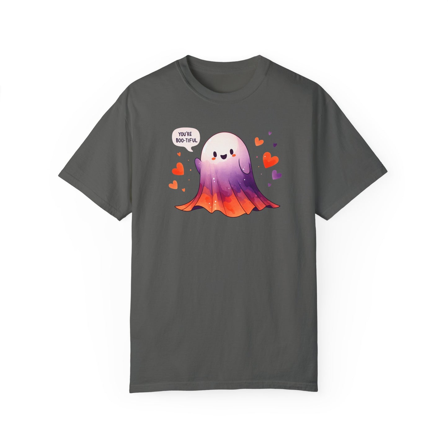 Limited Edition Comfort Ghost Halloween Boo-tiful T-shirt, Larger Graphic, Premium Handcrafted Halloween Shirt , Funny Premium Crafted Shirt