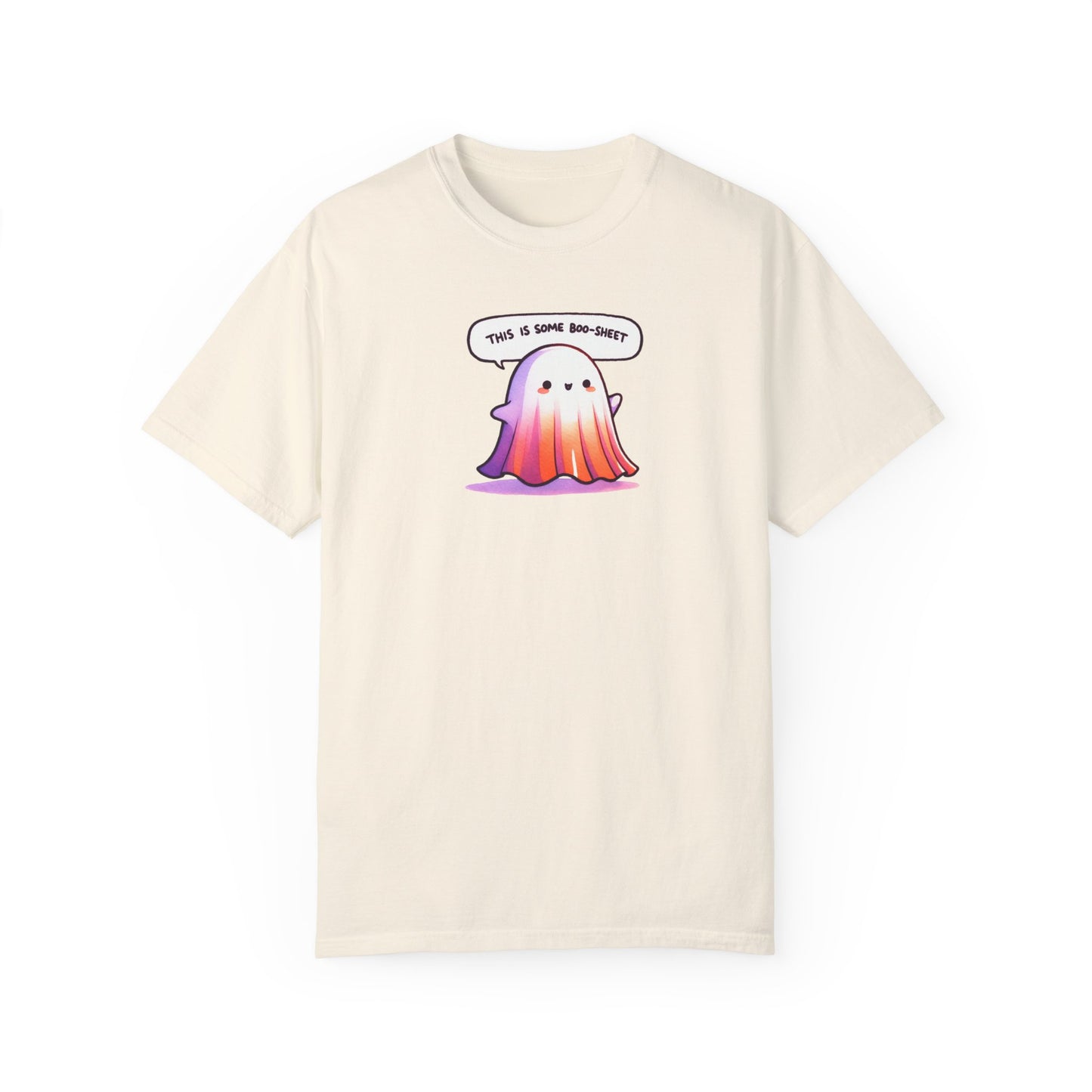 Limited Edition Comfort Ghost Halloween Boo-Sheet T-shirt, Larger Graphic, Premium Handcrafted Halloween Shirt , Funny Premium Crafted Shirt