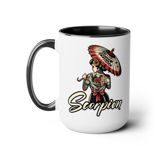 Tiki Drinki - Scorpion Two-Tone Coffee Mugs, 15oz