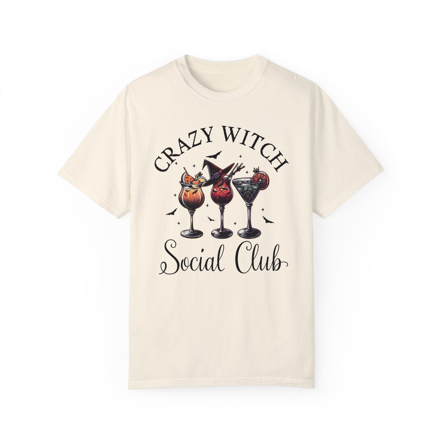 Limited Edition Crazy Witch Social Club Gildan Sweatshirt, Cute Halloween Cocktails Sweatshirt for Girls Night Out or Girls Trip, Great Gift