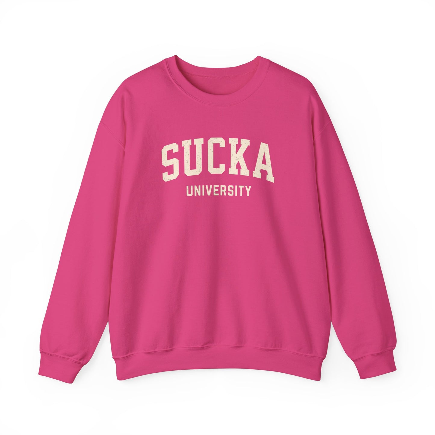 SUCKA University Retro Gildan 18000 sweatshirt, 80's Retro sweatshirt, Sucka 80's Slang, Vintage Sayings,1980's,Retro Vibes, Funny Nostalgia