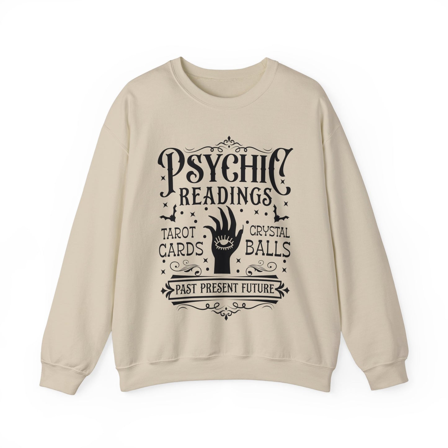 Vintage Psychic Readings Halloween Sweatshirt, Halloween Tarot Card Reader Sweatshirt, Limited Edition Halloween Crystal Ball Unisex Gift