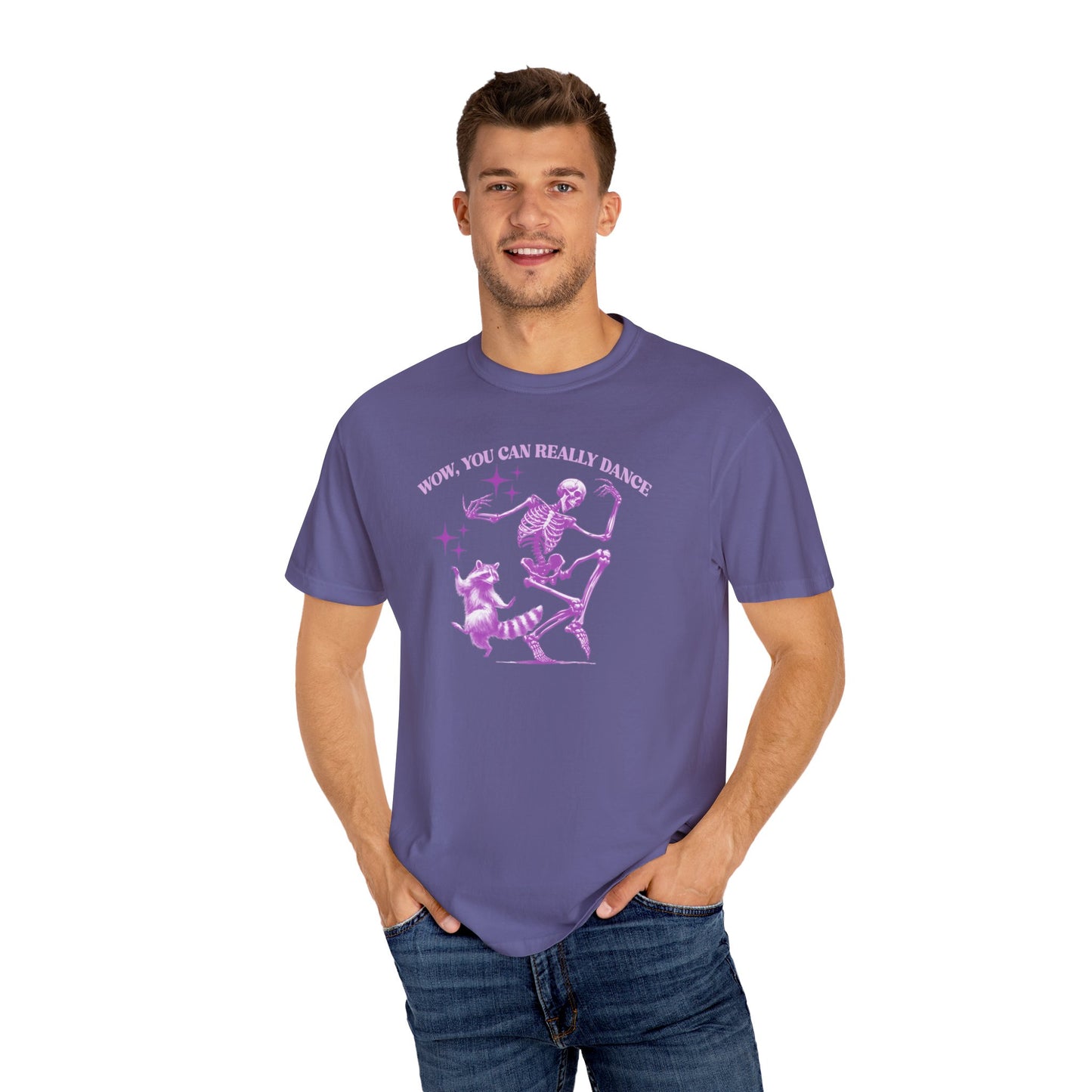 Wow You Can Really Dance Raccoon Skeleton Shirt, Funny Halloween Shirt, Halloween Meme Comfort Colors, Limited Edition Unique Design, Gift