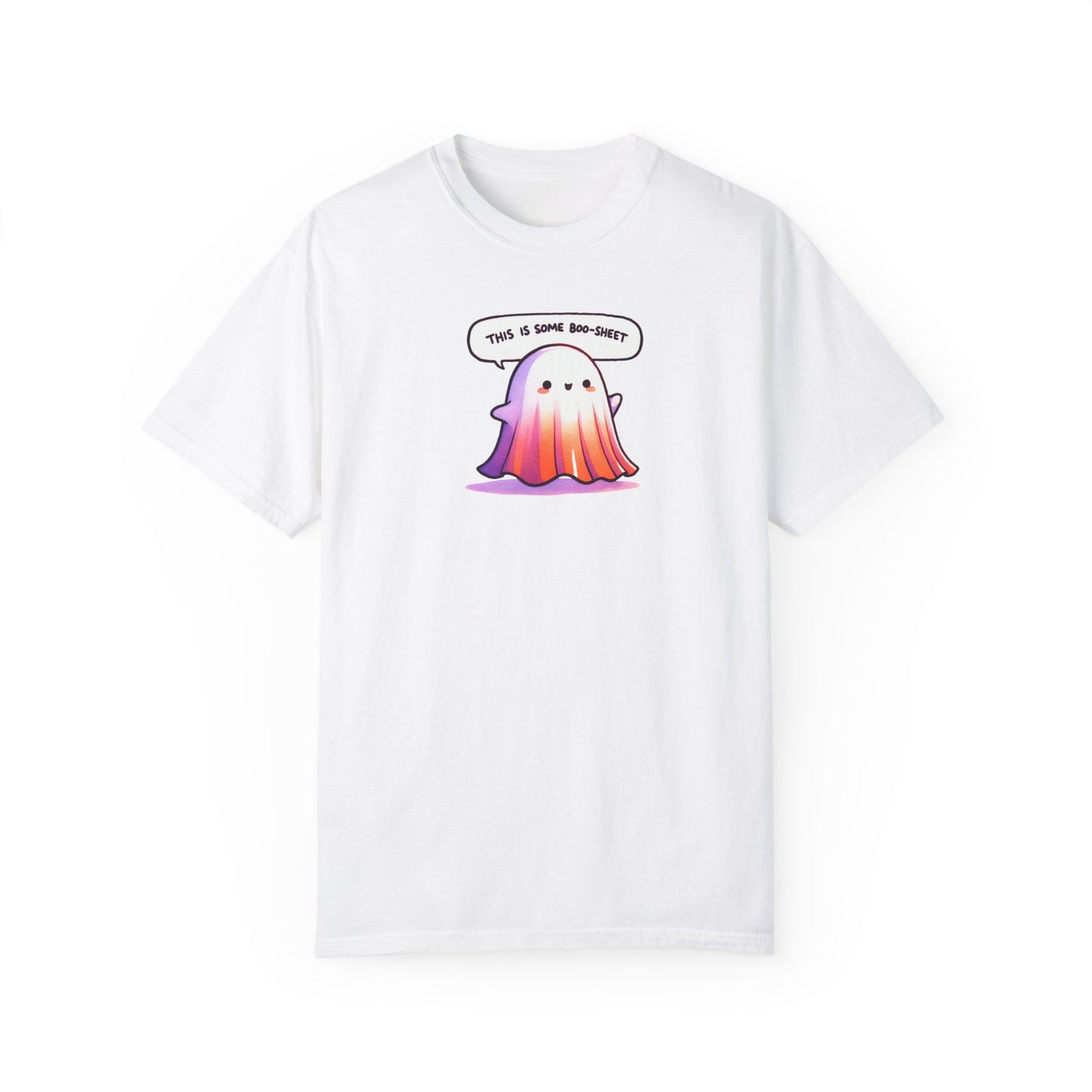 Limited Edition Comfort Ghost Halloween Boo-Sheet T-shirt, Larger Graphic, Premium Handcrafted Halloween Shirt , Funny Premium Crafted Shirt