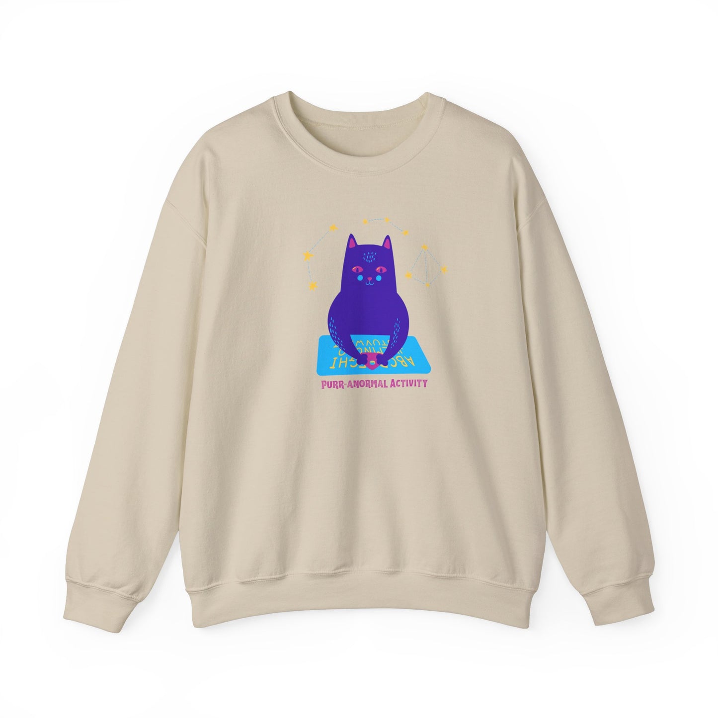 Halloween Cat Ouija Board Limited Edition Sweatshirt, Unique Handcrafted Funny Halloween Designed Sweatshirt, Birthday or Christmas Gift