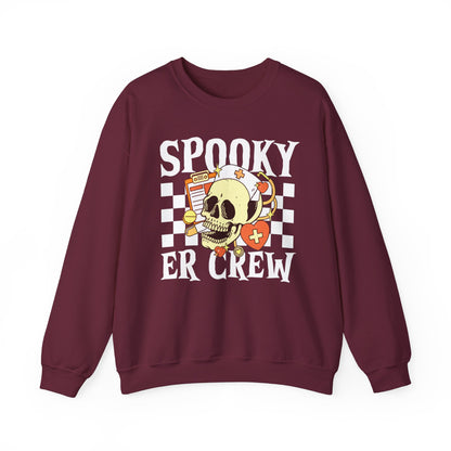 Halloween ER Nurse Spooky Crew Sweatshirt, Limited Edition Halloween Nurse Sweatshirt, Halloween Gift for Nurse, Nurse Gift, Halloween Party