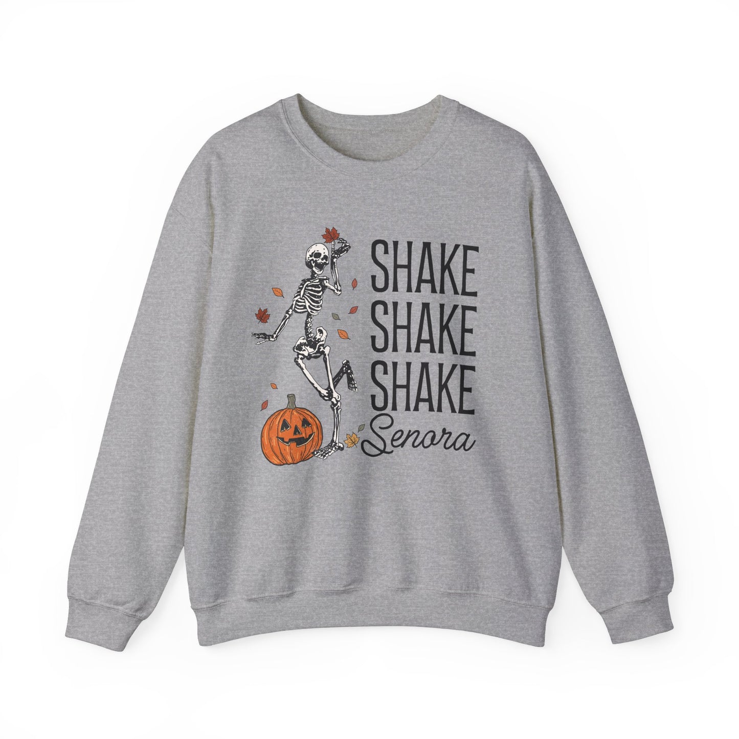 Shake Shake Shake Senora Sweatshirt, Skeleton Halloween Soft Sweatshirt, Retro Beetlejuice Betelgeuse Sweatshirt, Vintage Halloween Gift