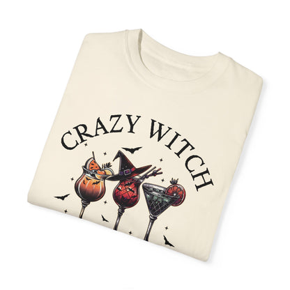 Limited Edition Crazy Witch Social Club Gildan Sweatshirt, Cute Halloween Cocktails Sweatshirt for Girls Night Out or Girls Trip, Great Gift