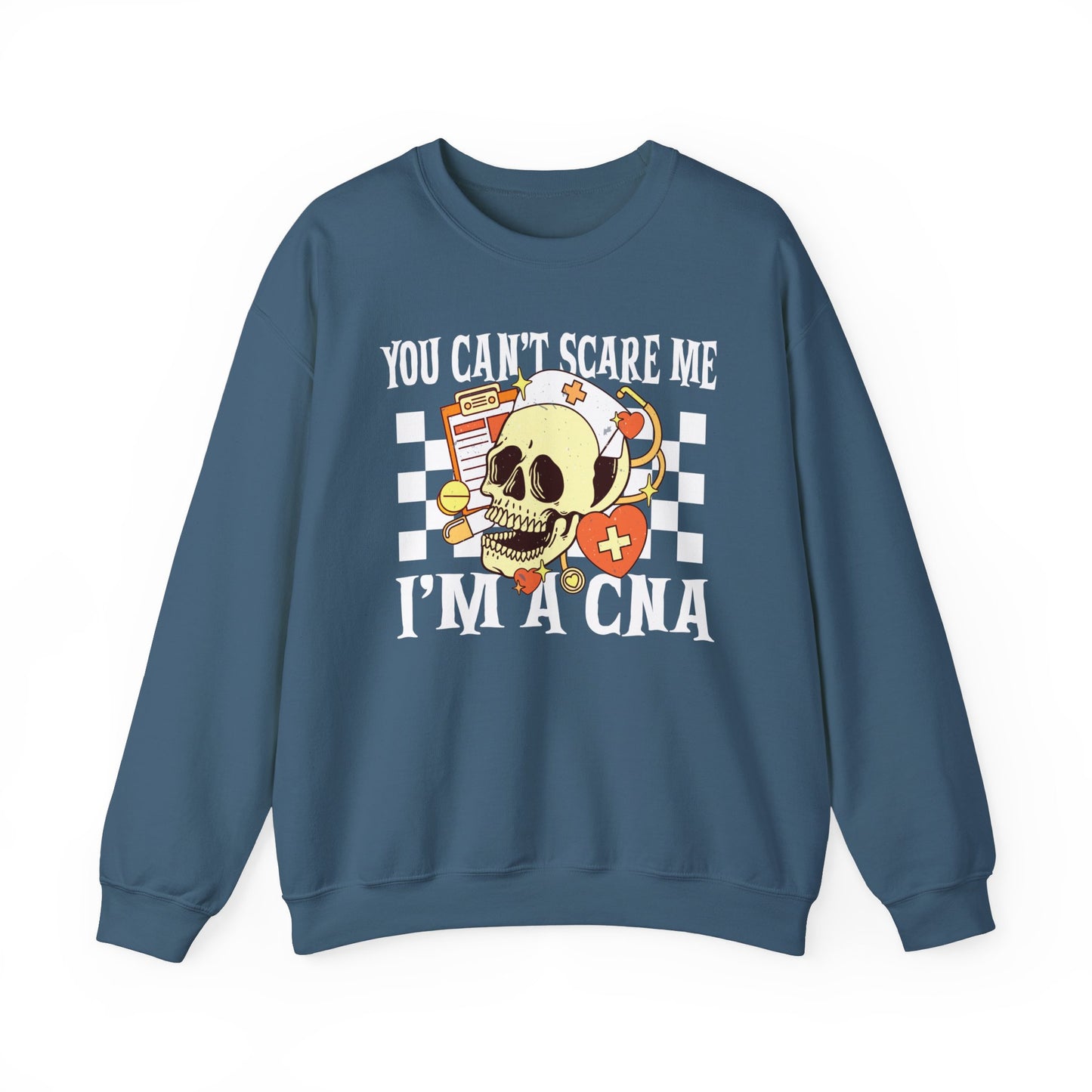 You Can't Scare Me I'm a CNA Halloween Sweatshirt, Limited Edition Halloween Nurse CNA Sweatshirt, Nurse Gift, Halloween Party