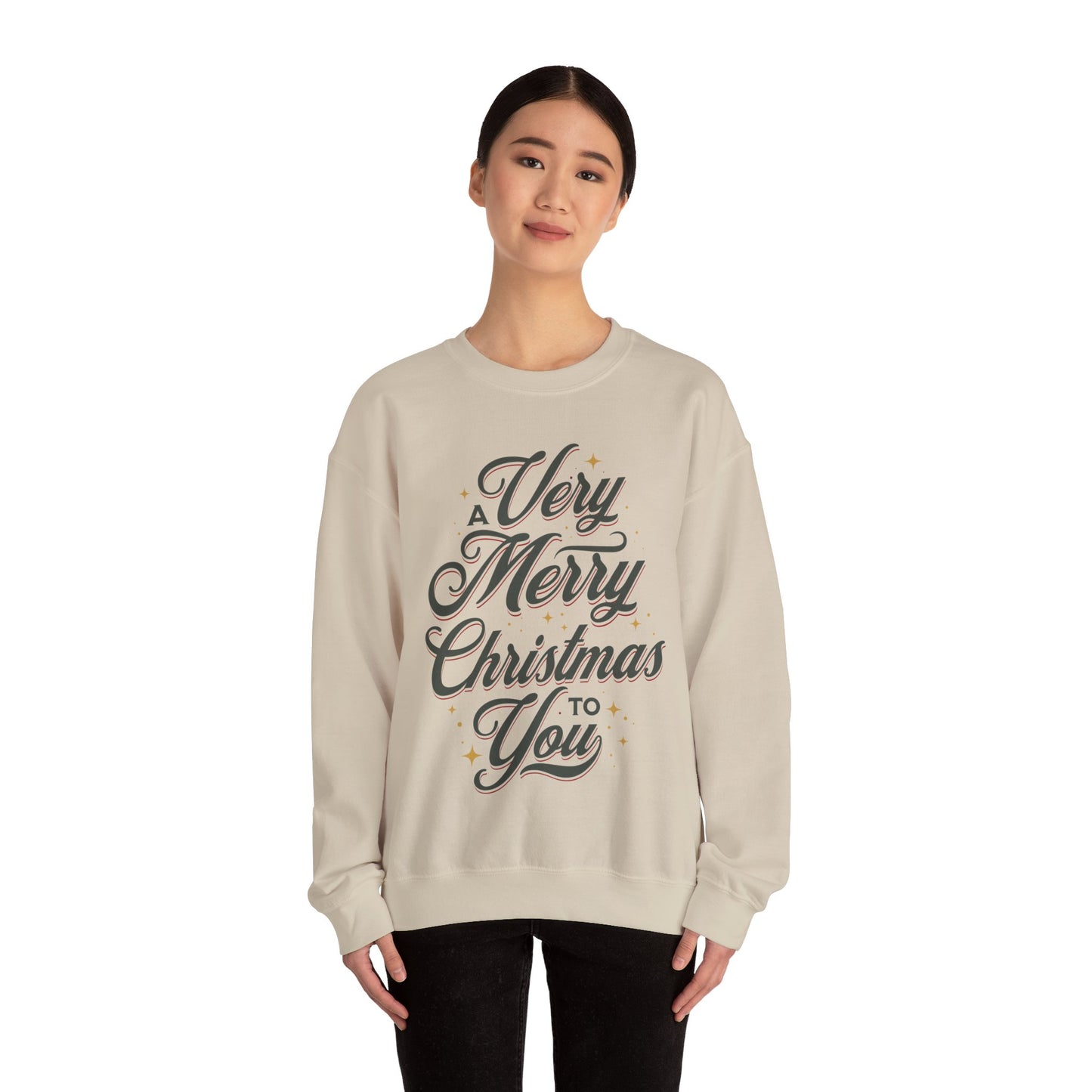 A Very Merry Christmas to You Holiday Sweatshirt, Limited Edition Christmas Design, Sweatshirt for the Holidays and School Parties