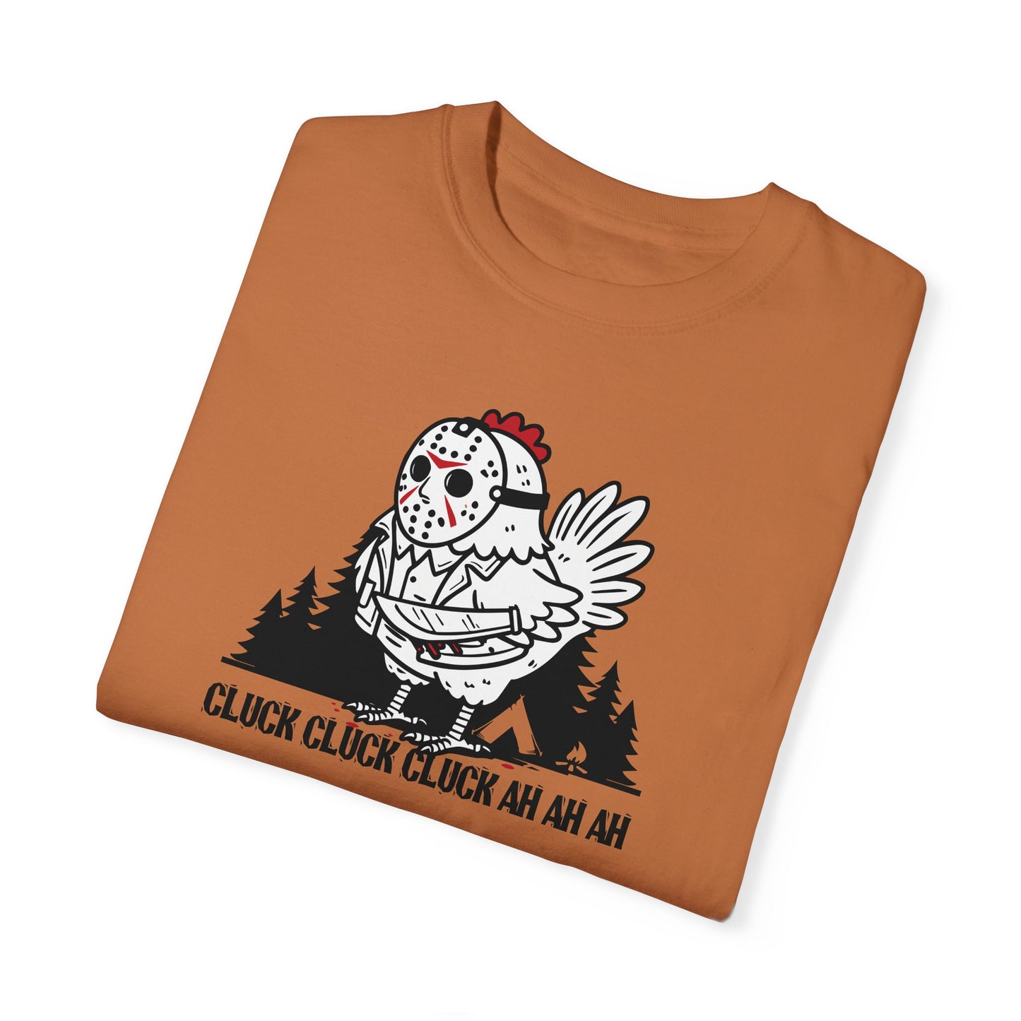 Halloween Chicken Friday the 13th Comfort Colors Shirt, Funny Halloween ChChChAhAhAh Shirt, Limited Edition Halloween Design, Unisex Gift