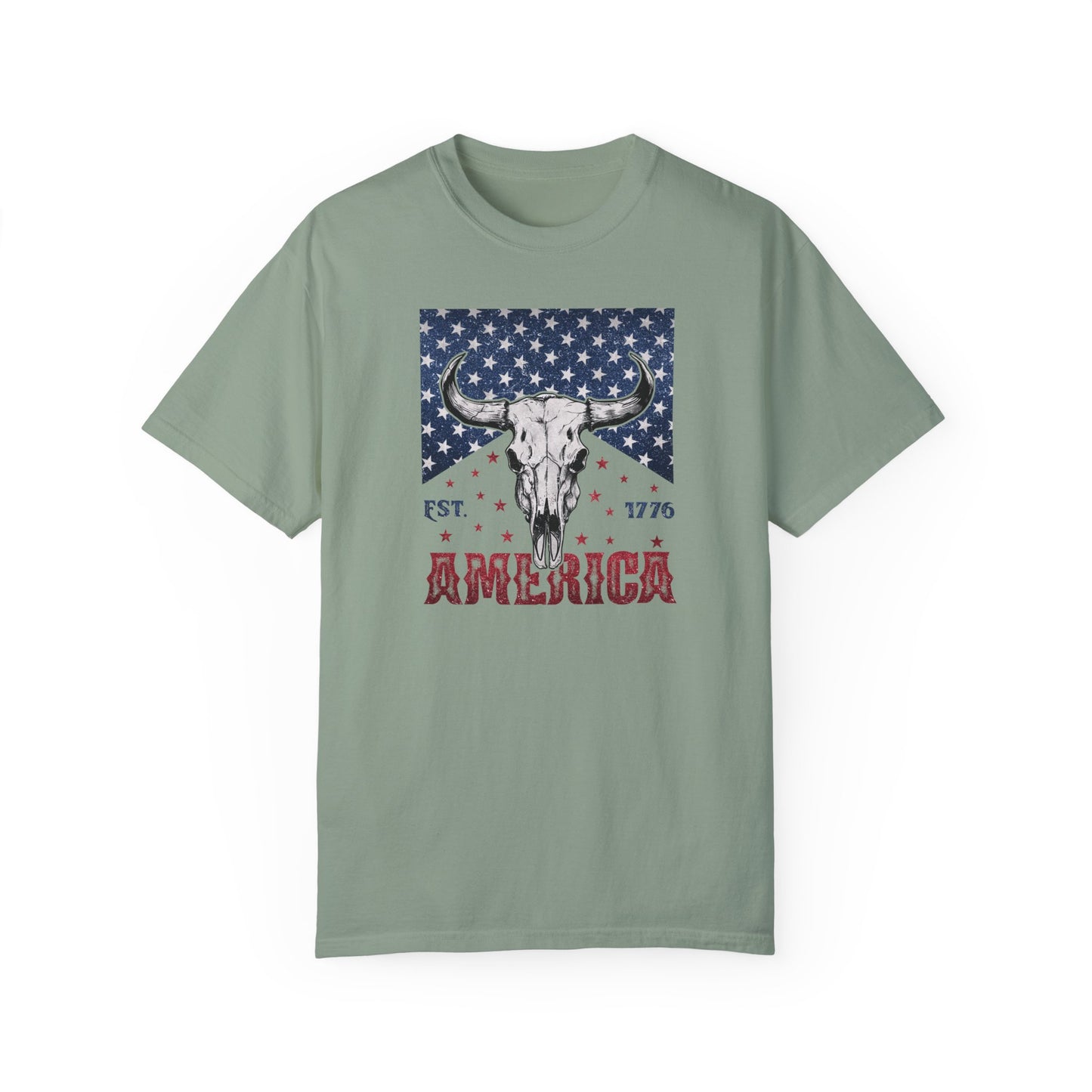 American Western Comfort Colors T-shirt, Red White and Blue, America Tee, Comfort Colors®, 4th of July, Patriotic T-Shirt,