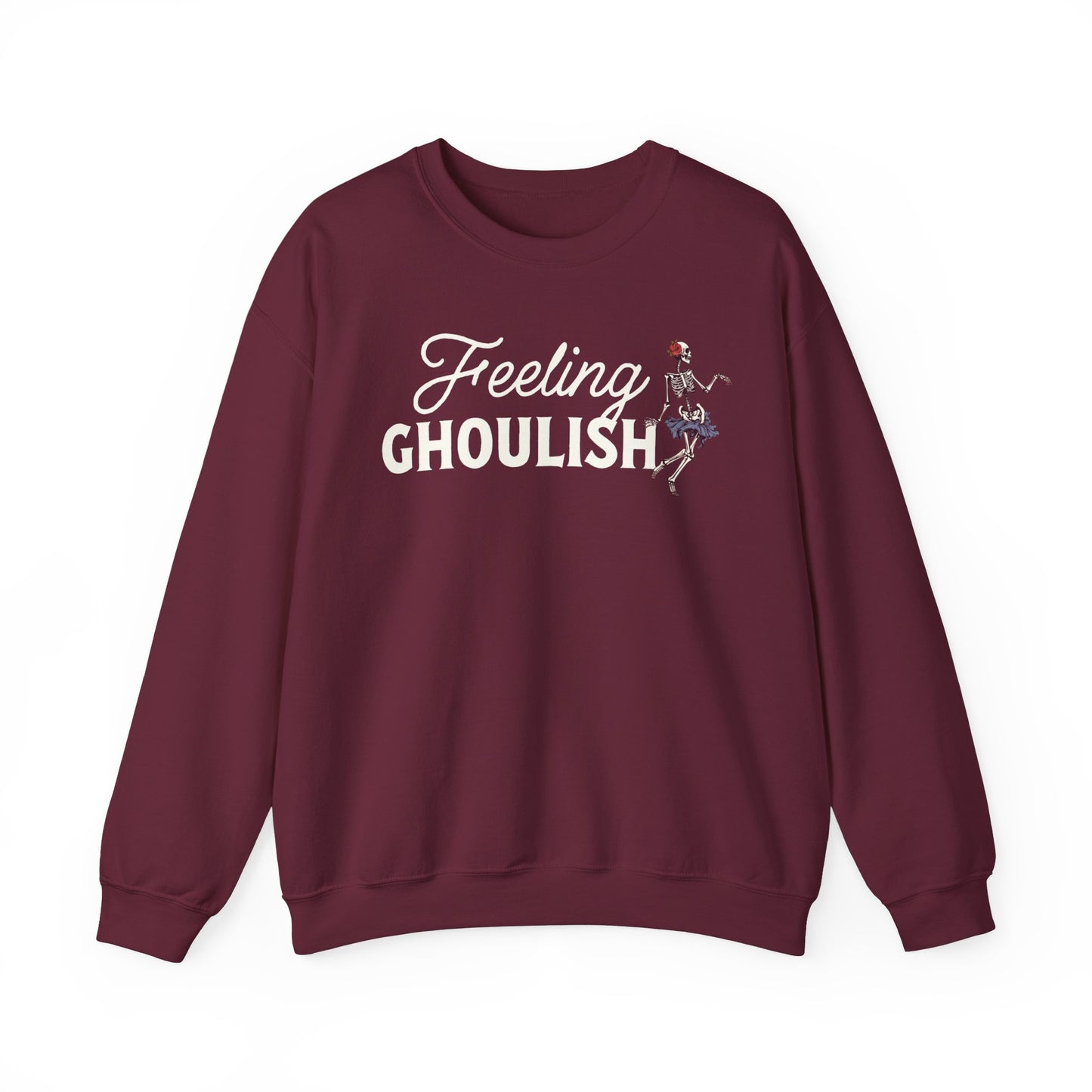 Limited Edition Feeling Ghoulish Halloween Sweatshirt, Skeleton Sweatshirt for Halloween, Unisex Halloween Sweatshirt, Halloween Gift