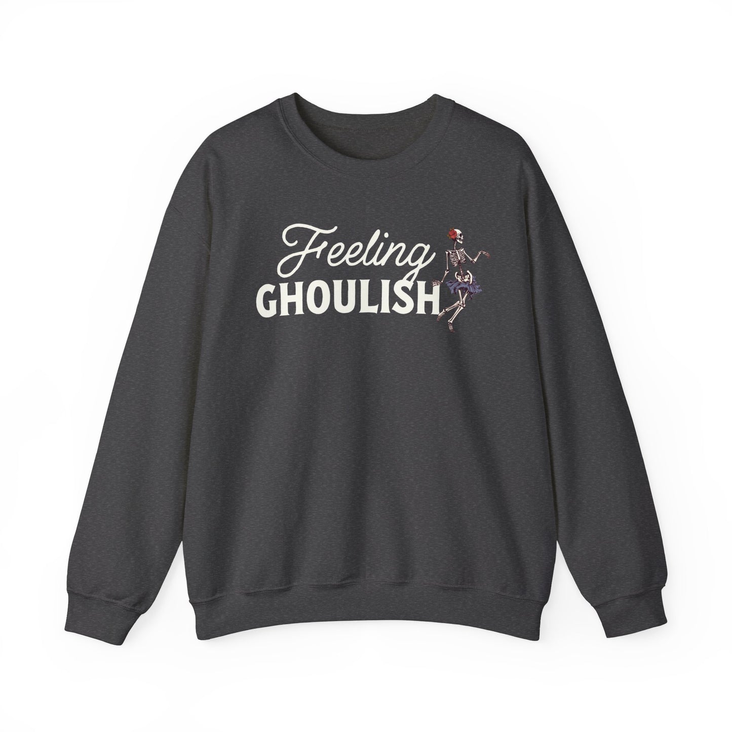 Limited Edition Feeling Ghoulish Halloween Sweatshirt, Skeleton Sweatshirt for Halloween, Unisex Halloween Sweatshirt, Halloween Gift