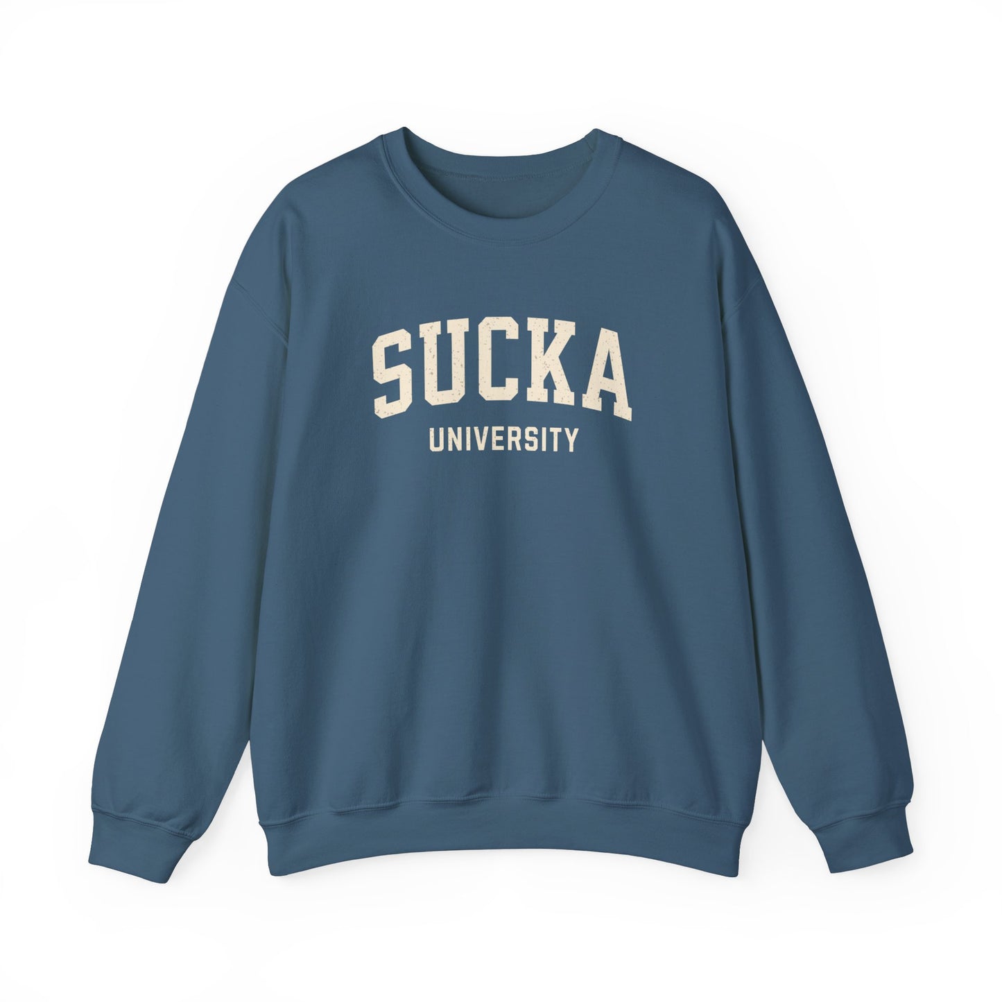 SUCKA University Retro Gildan 18000 sweatshirt, 80's Retro sweatshirt, Sucka 80's Slang, Vintage Sayings,1980's,Retro Vibes, Funny Nostalgia