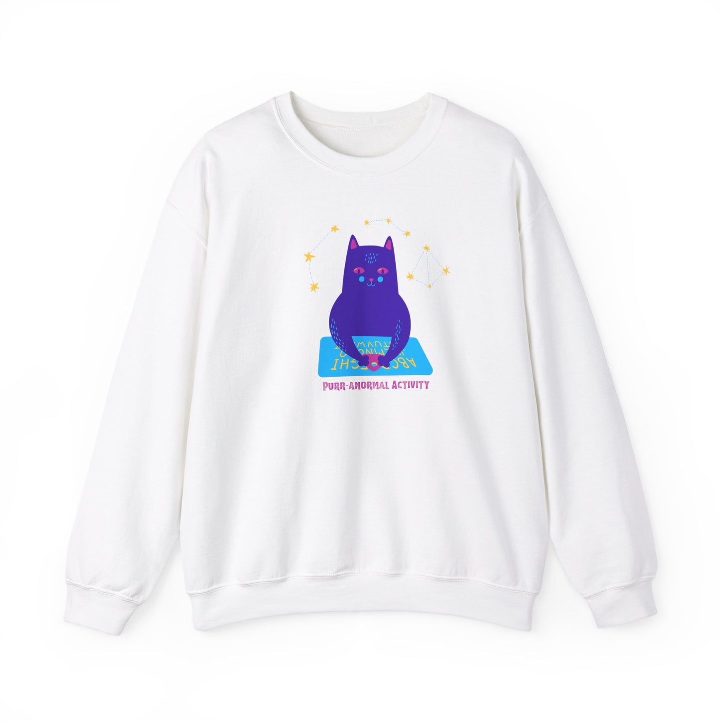 Halloween Cat Ouija Board Limited Edition Sweatshirt, Unique Handcrafted Funny Halloween Designed Sweatshirt, Birthday or Christmas Gift