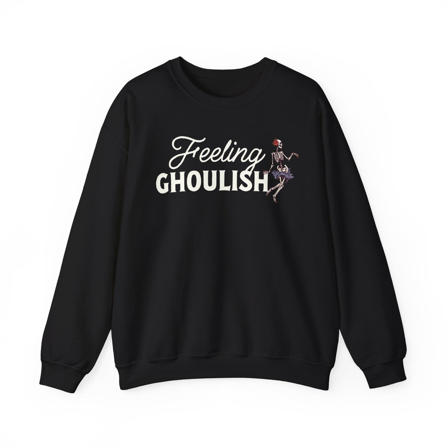 Limited Edition Feeling Ghoulish Halloween Sweatshirt, Skeleton Sweatshirt for Halloween, Unisex Halloween Sweatshirt, Halloween Gift