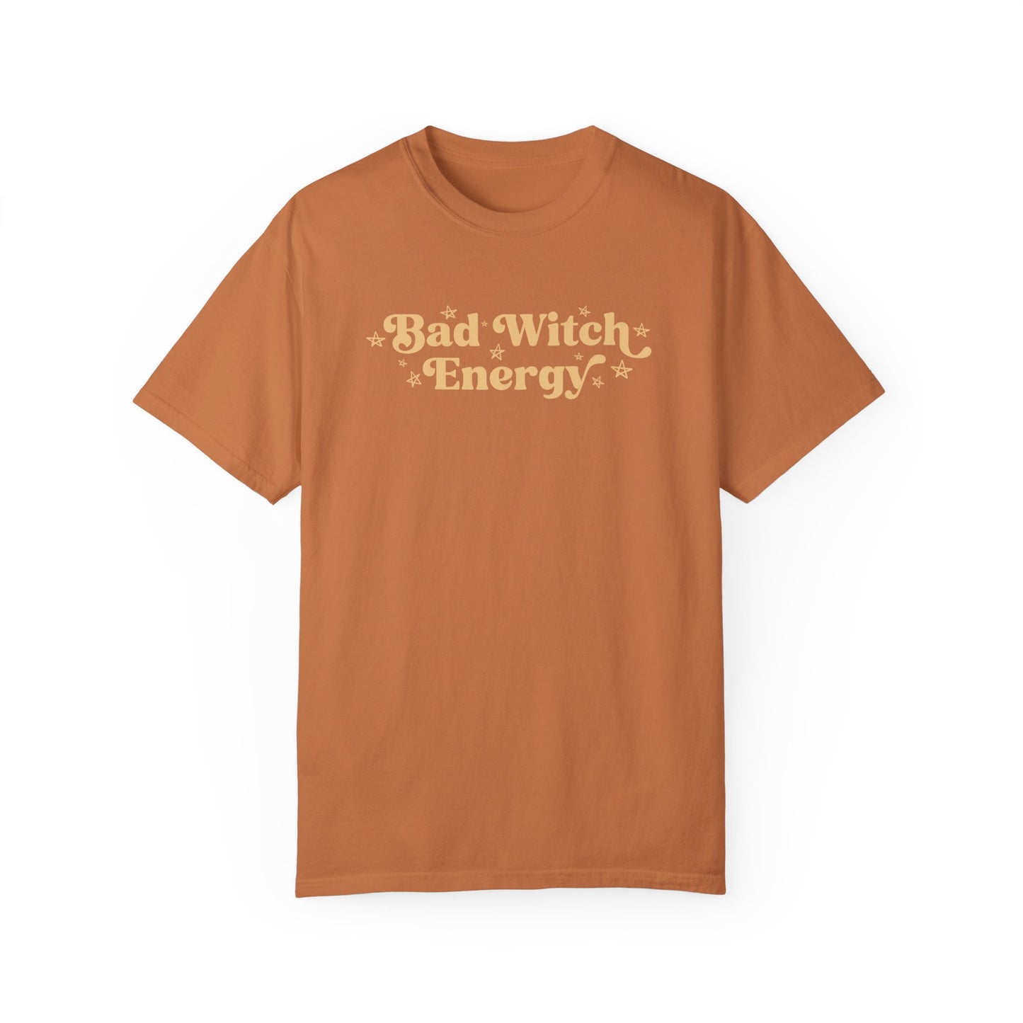 Bad Witch Energy Monochrome Shirt, Funny Witch Halloween Comfort Colors Shirt, Limited Edition Halloween Design, Unisex Halloween Gift