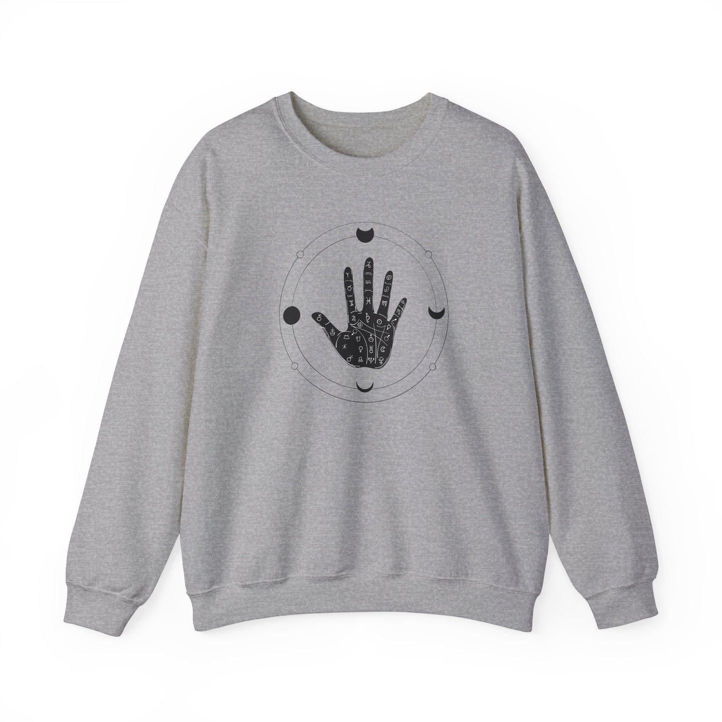 Boho Palmstry Mystic Limited Edition Sweatshirt, Unique Handcrafted Tarot Palm Design, Halloween Boho Sweatshirt, Made to Order Gift