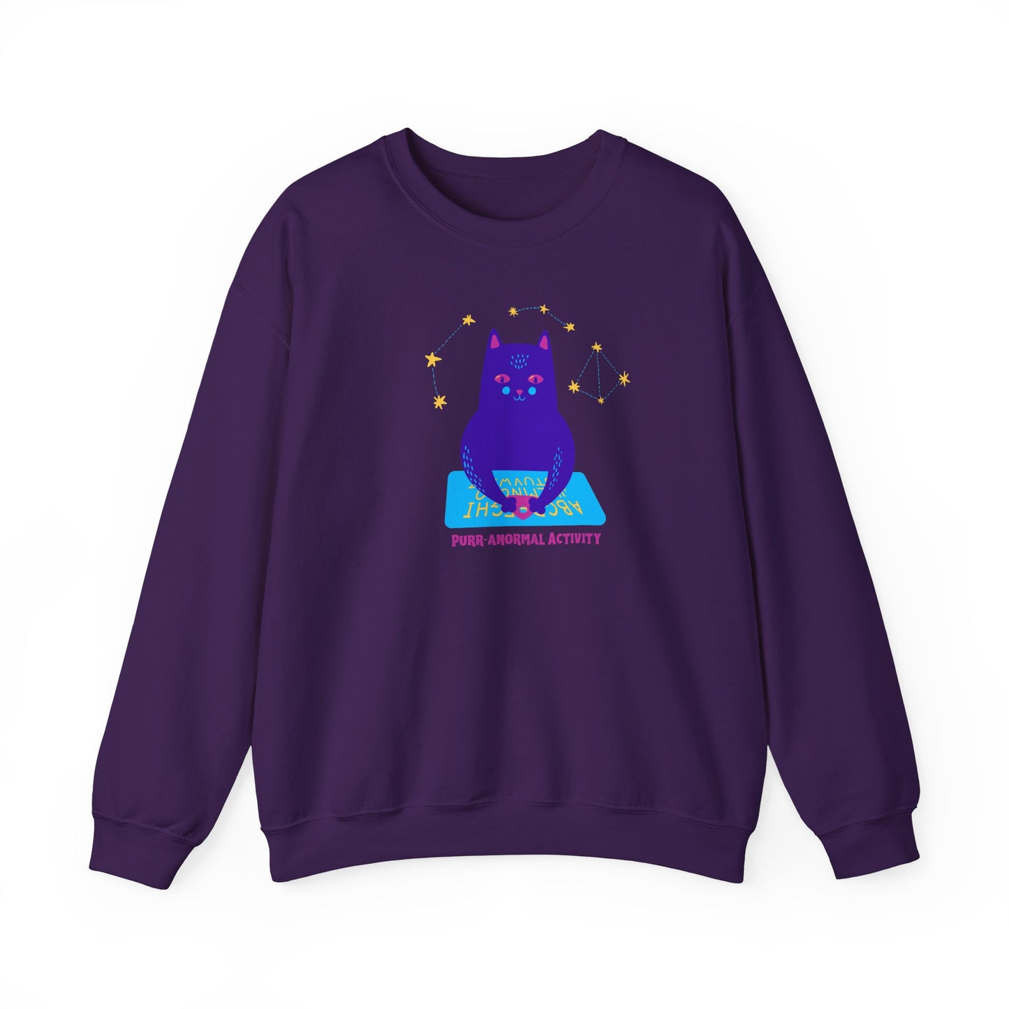 Halloween Cat Ouija Board Limited Edition Sweatshirt, Unique Handcrafted Funny Halloween Designed Sweatshirt, Birthday or Christmas Gift