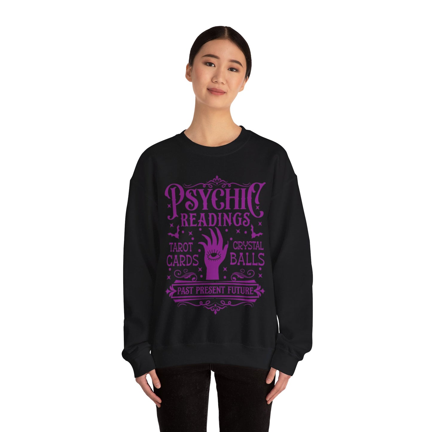 Vintage Psychic Readings Halloween Sweatshirt, Halloween Tarot Card Reader Sweatshirt, Limited Edition Halloween Crystal Ball Unisex Gift