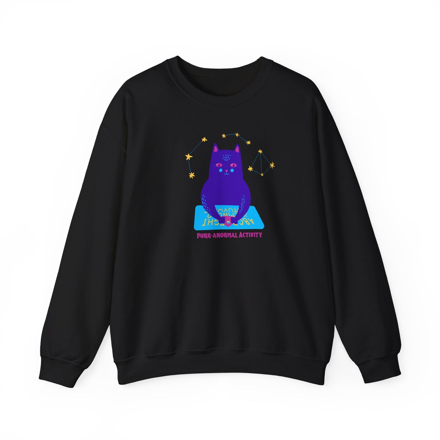 Halloween Cat Ouija Board Limited Edition Sweatshirt, Unique Handcrafted Funny Halloween Designed Sweatshirt, Birthday or Christmas Gift