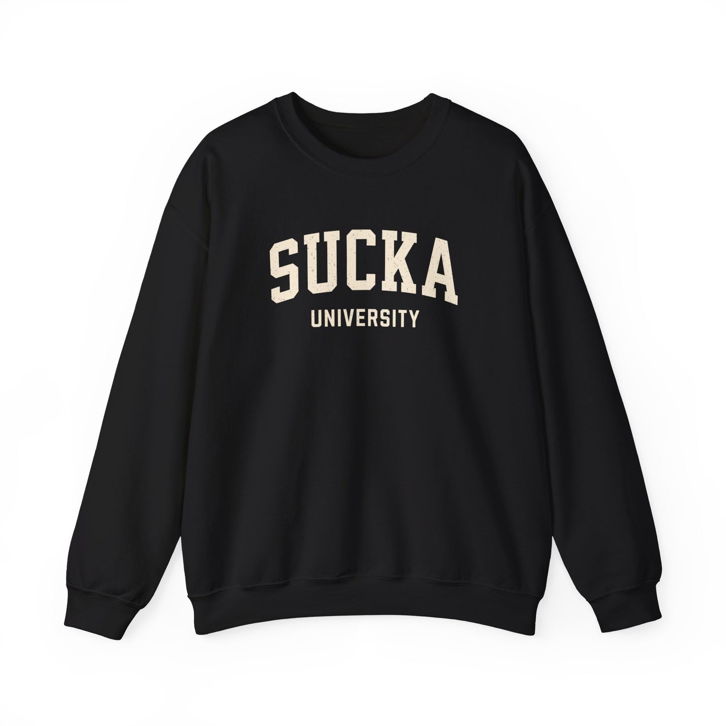 SUCKA University Retro Gildan 18000 sweatshirt, 80's Retro sweatshirt, Sucka 80's Slang, Vintage Sayings,1980's,Retro Vibes, Funny Nostalgia