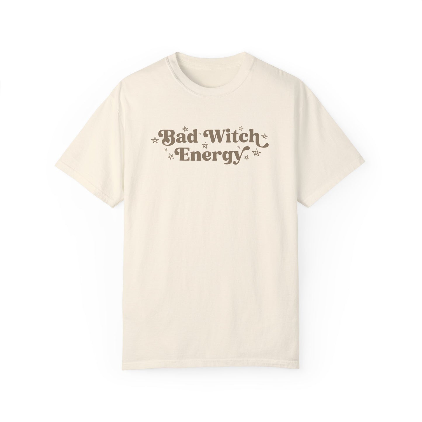 Bad Witch Energy Monochrome Shirt, Funny Witch Halloween Comfort Colors Shirt, Limited Edition Halloween Design, Unisex Halloween Gift