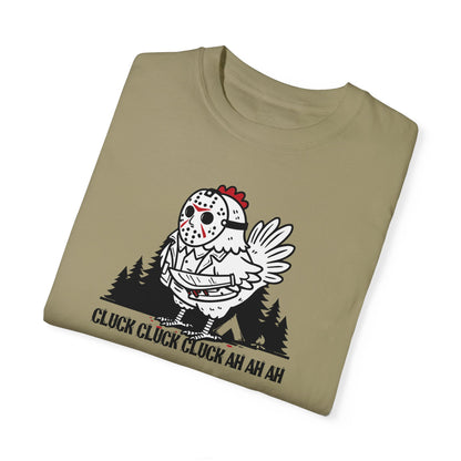 Halloween Chicken Friday the 13th Comfort Colors Shirt, Funny Halloween ChChChAhAhAh Shirt, Limited Edition Halloween Design, Unisex Gift