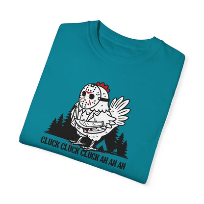 Halloween Chicken Friday the 13th Comfort Colors Shirt, Funny Halloween ChChChAhAhAh Shirt, Limited Edition Halloween Design, Unisex Gift