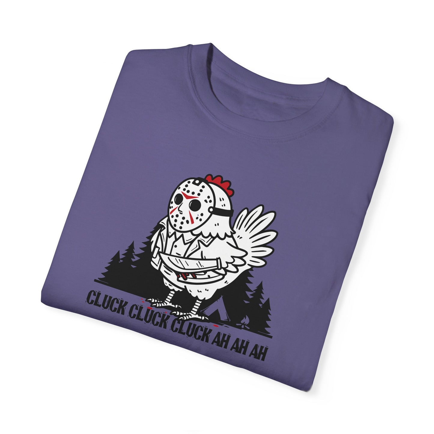 Halloween Chicken Friday the 13th Comfort Colors Shirt, Funny Halloween ChChChAhAhAh Shirt, Limited Edition Halloween Design, Unisex Gift