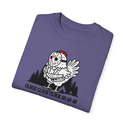 Halloween Chicken Friday the 13th Comfort Colors Shirt, Funny Halloween ChChChAhAhAh Shirt, Limited Edition Halloween Design, Unisex Gift