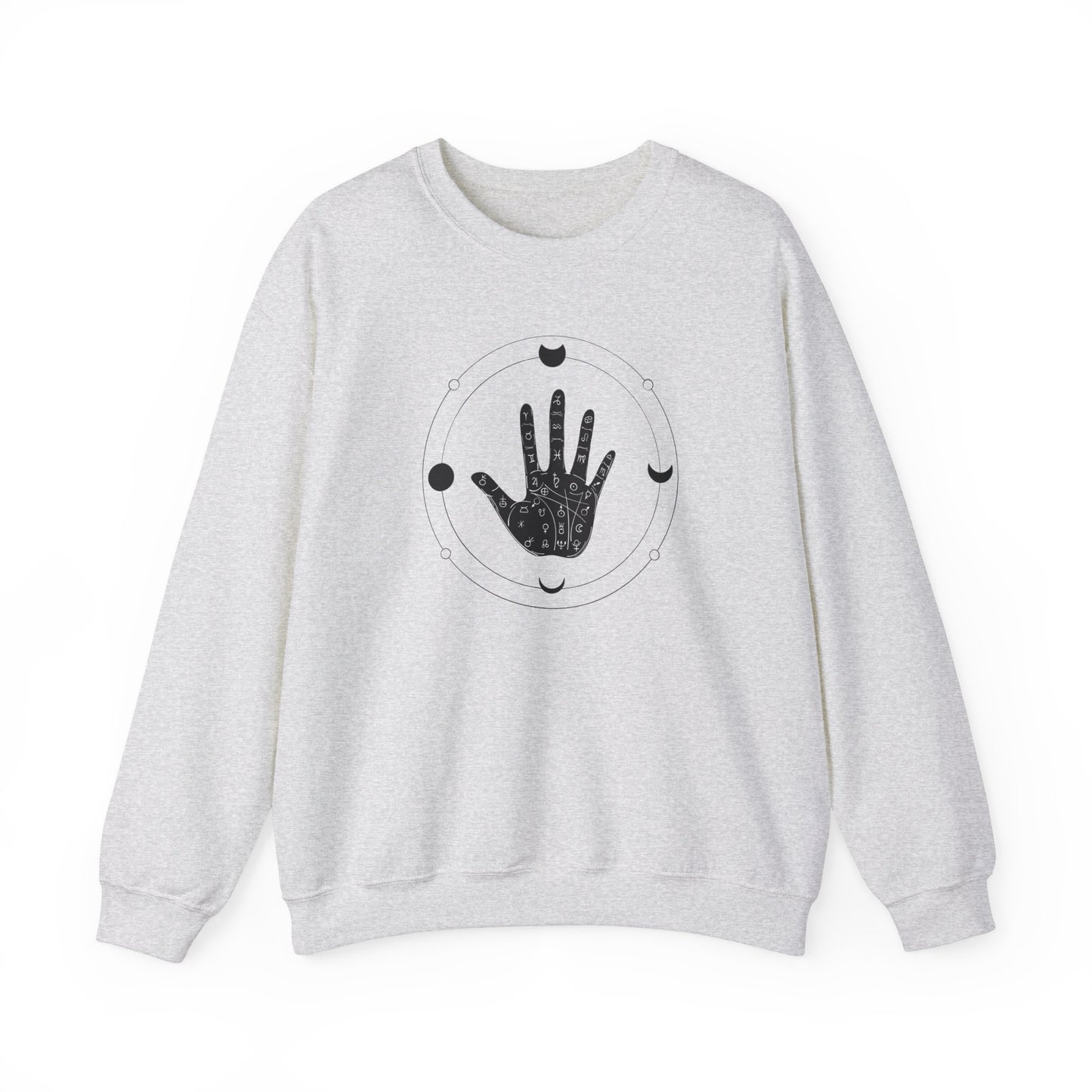 Boho Palmstry Mystic Limited Edition Sweatshirt, Unique Handcrafted Tarot Palm Design, Halloween Boho Sweatshirt, Made to Order Gift